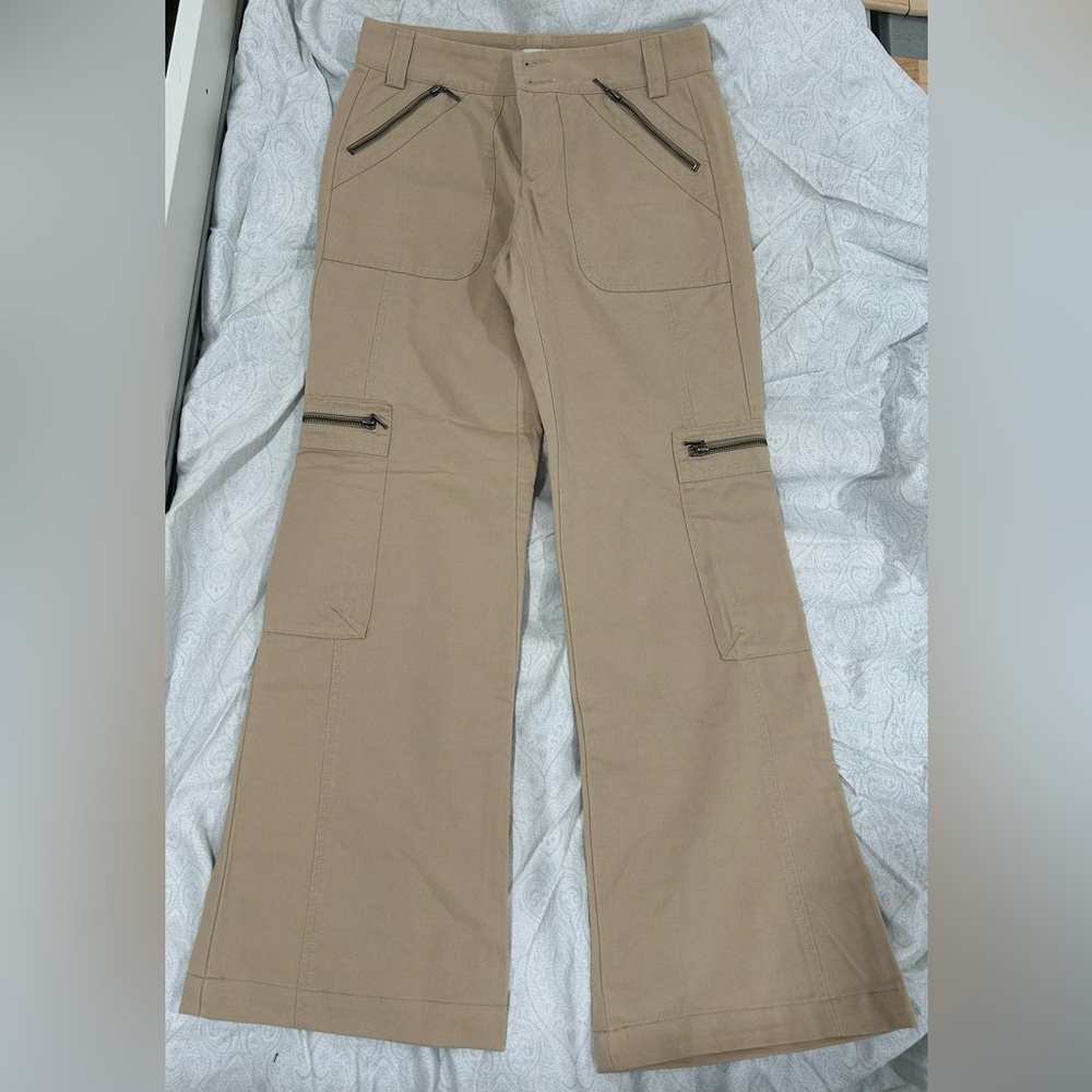 Banana Republic Tan Wide Leg Pants